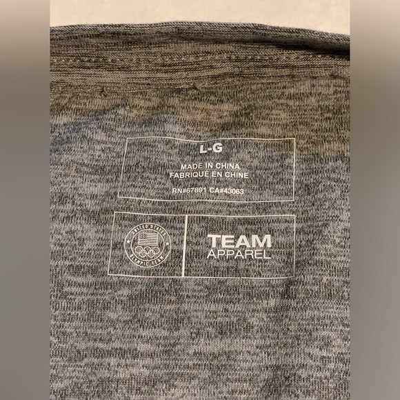 United States USA Olympics Team Apparel Gray L T Shirt - Picture 3 of 5